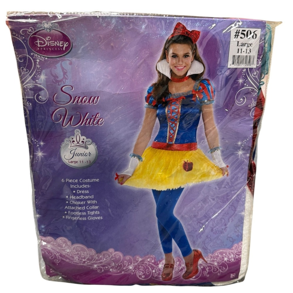 Snow White Costume Junior Size Large 11-13, Disney Princess Halloween Outfit